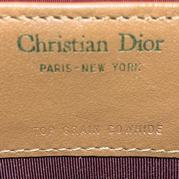 Christian Dior Vintage Honeycomb Long Wallet With COA - Picture 5 of 17